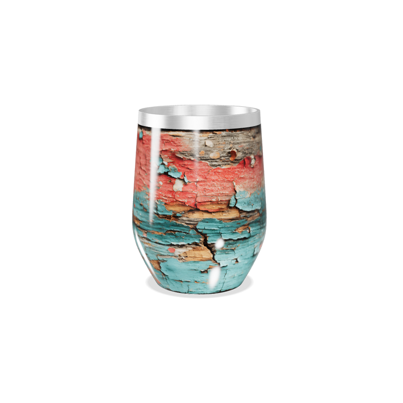 Copo Térmico Slim - Efeito Madeira Colorida