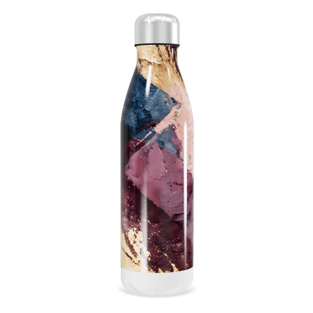 Garrafa Inox - Estampa Abstrata Colorida