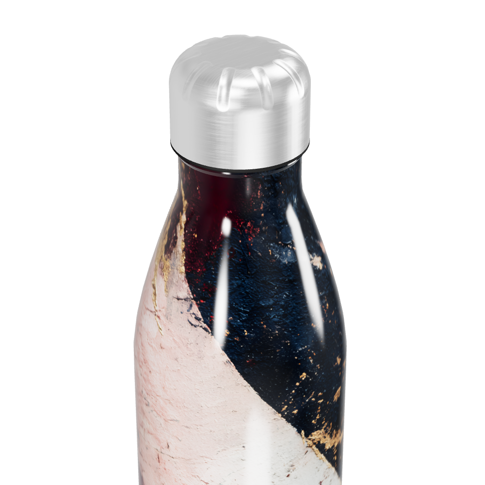Garrafa Inox - Estampa Abstrata Colorida