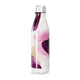 Garrafa Inox - Abstrata Roxa e Branca