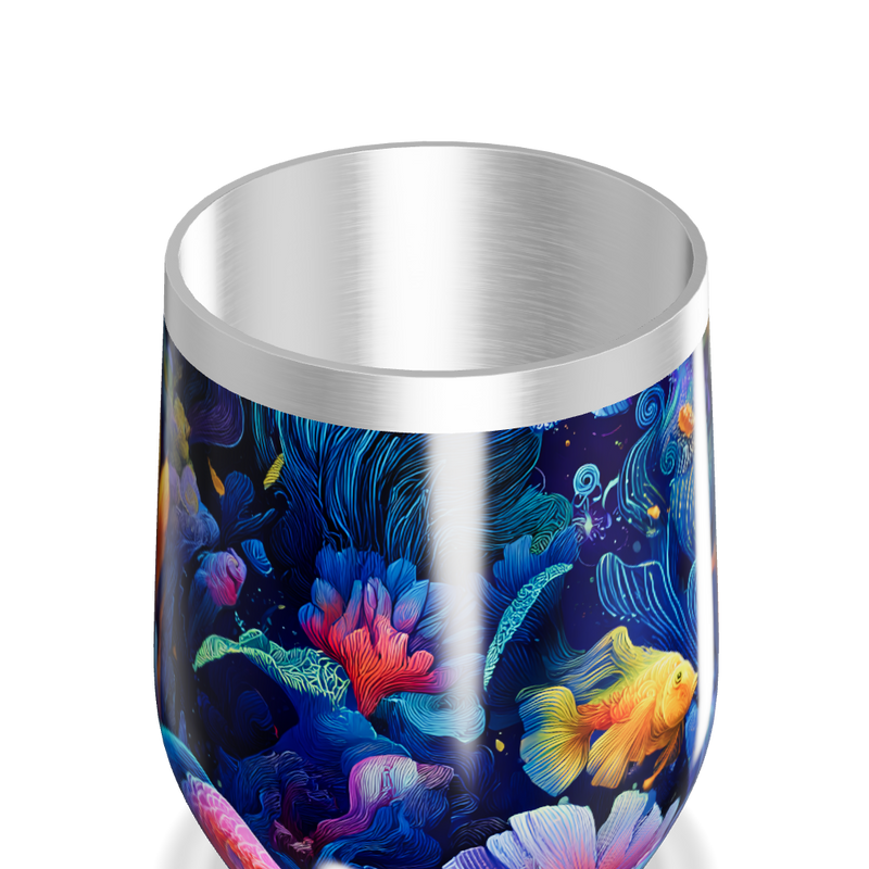 Copo Térmico Slim - Estampa Oceano Colorido