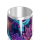 Copo Térmico Slim - Floral Roxo Aço Inox