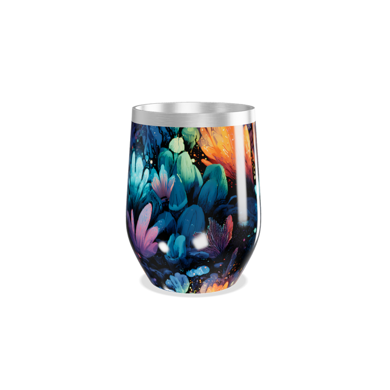 Copo Térmico Slim - Estampa Floral Colorida