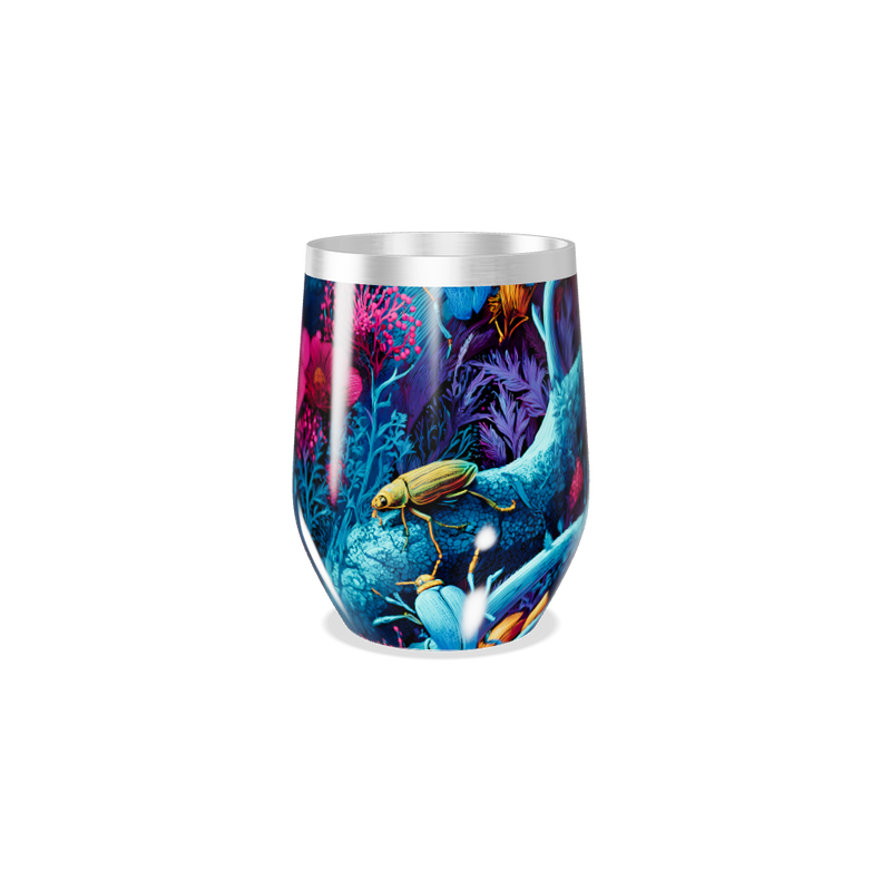 Copo Térmico Slim - Floral Colorido Inox