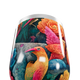 Copo Térmico Slim - Estampa de Aves Coloridas