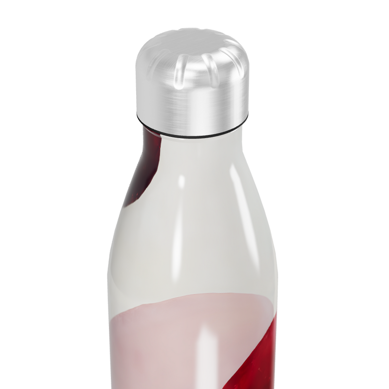 Garrafa Inox - Estampa Abstrata Vermelha