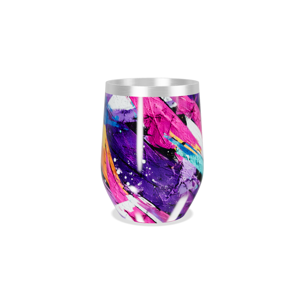 Copo Térmico Slim - Arte Abstrata Colorida