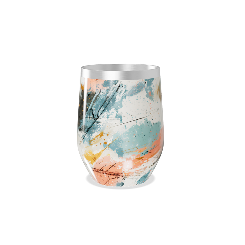 Copo Térmico Slim - Abstrato Colorido Inox