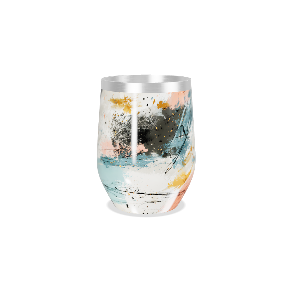 Copo Térmico Slim - Abstrato Colorido Inox