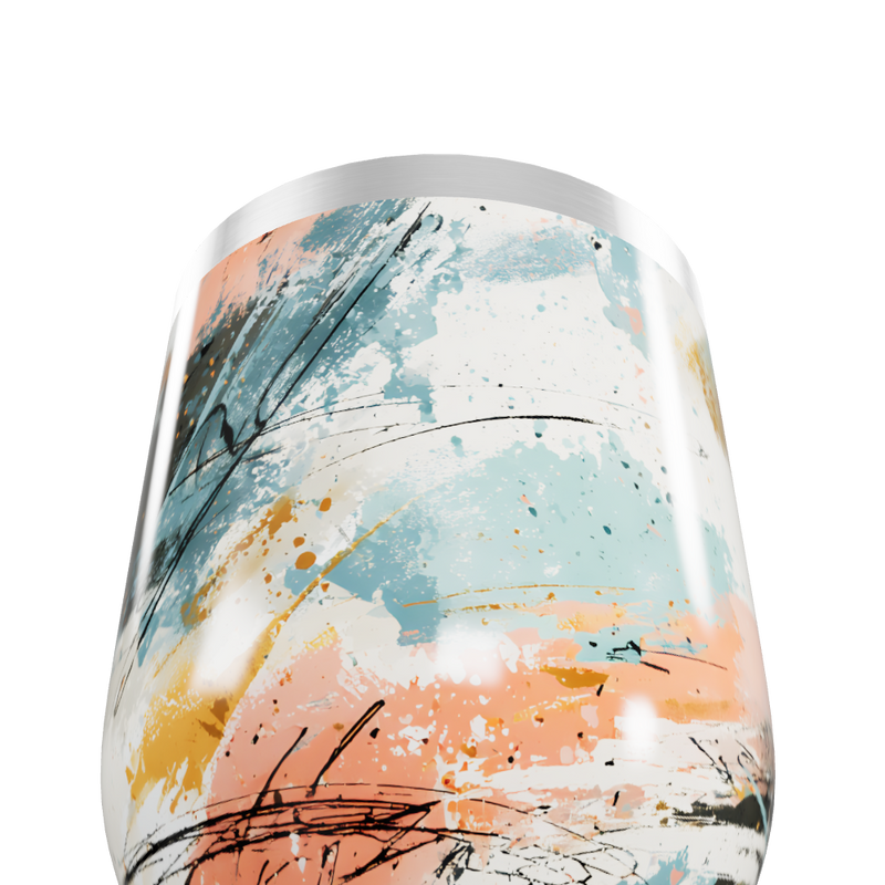 Copo Térmico Slim - Abstrato Colorido Inox