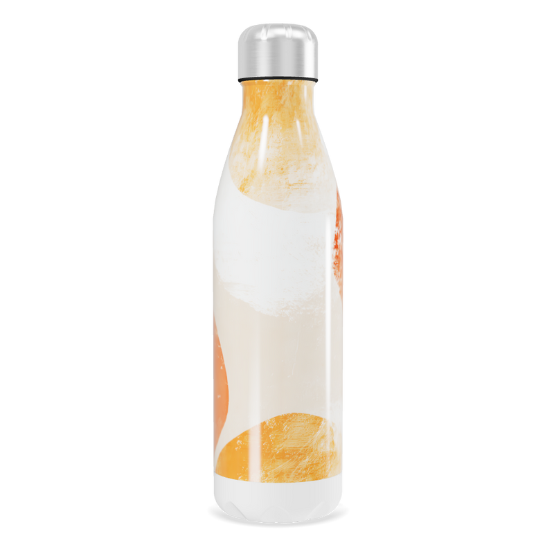 Garrafa Inox - Estampa Solar Laranja
