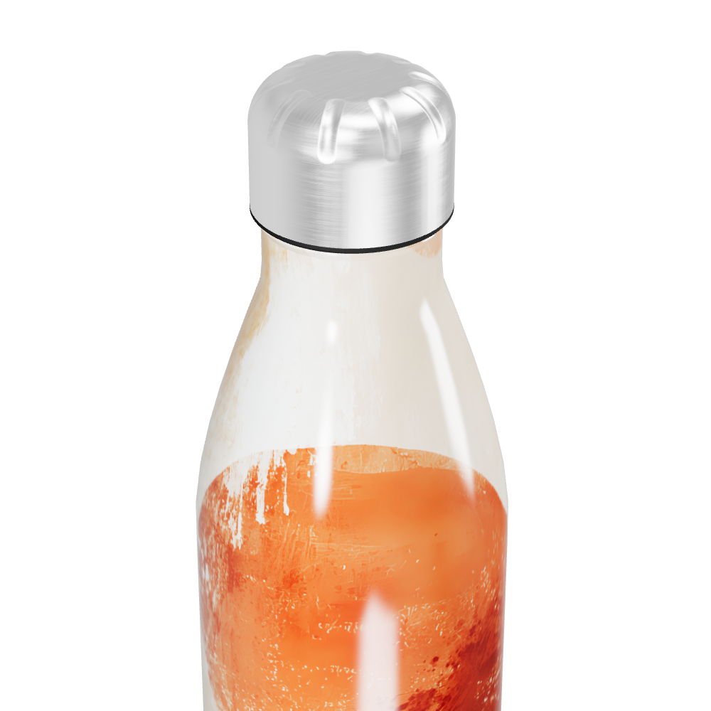 Garrafa Inox - Estampa Solar Laranja