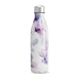 Garrafa Inox - Floral Roxo Branco