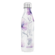 Garrafa Inox - Floral Roxo Branco