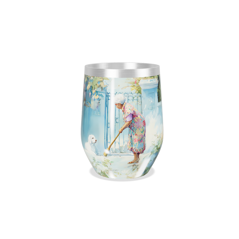 Copo Térmico Slim - Estampa Artística Colorida