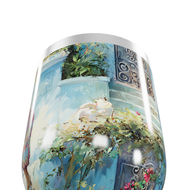 Copo Térmico Slim - Estampa Artística Colorida