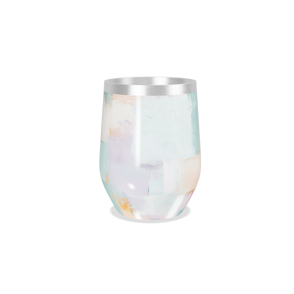 Copo Térmico Slim - Estampa Abstrata Pastel