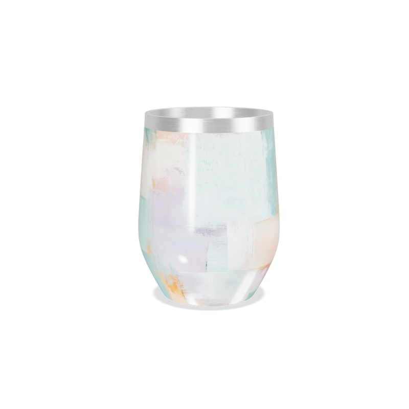 Copo Térmico Slim - Estampa Abstrata Pastel