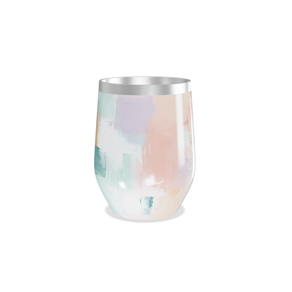 Copo Térmico Slim - Estampa Abstrata Pastel