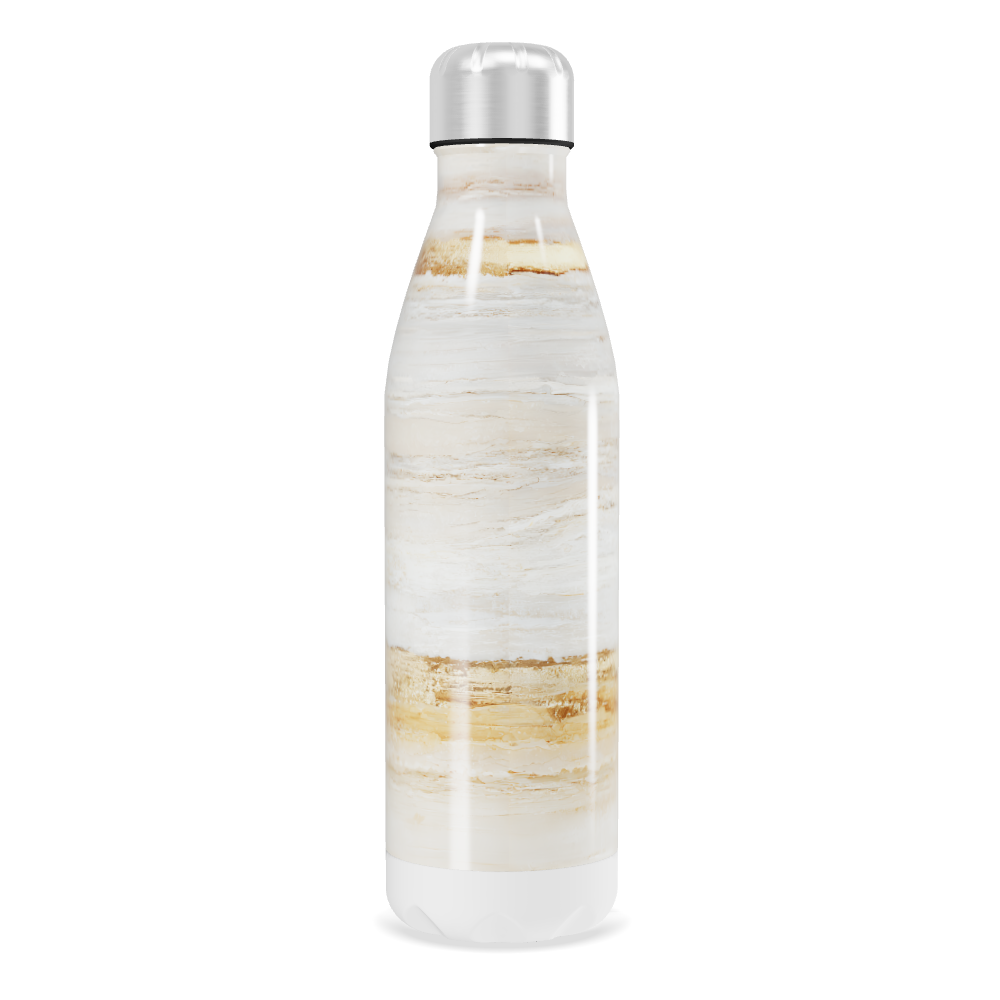 Garrafa Inox - Estampa Mármore Bege