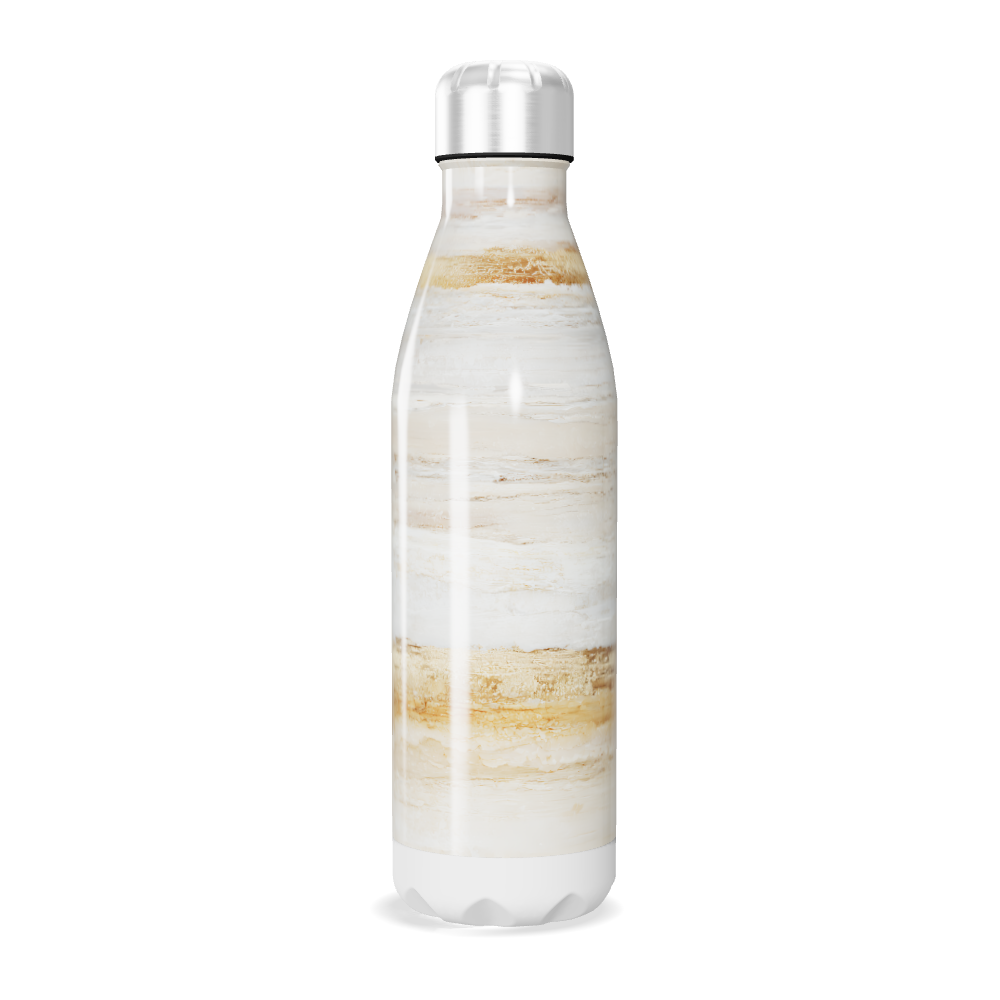 Garrafa Inox - Estampa Mármore Bege