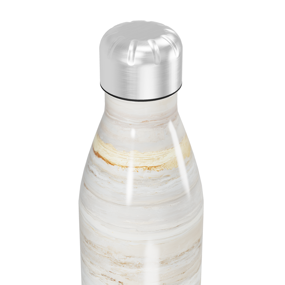 Garrafa Inox - Estampa Mármore Bege