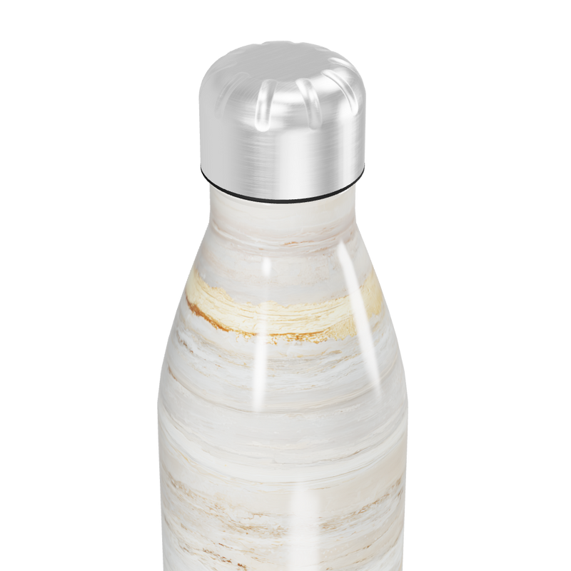 Garrafa Inox - Estampa Mármore Bege