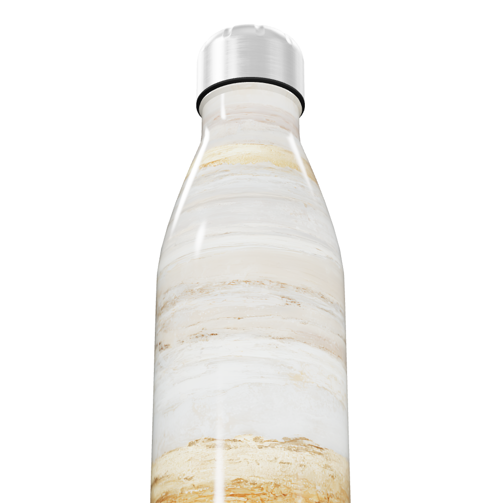 Garrafa Inox - Estampa Mármore Bege