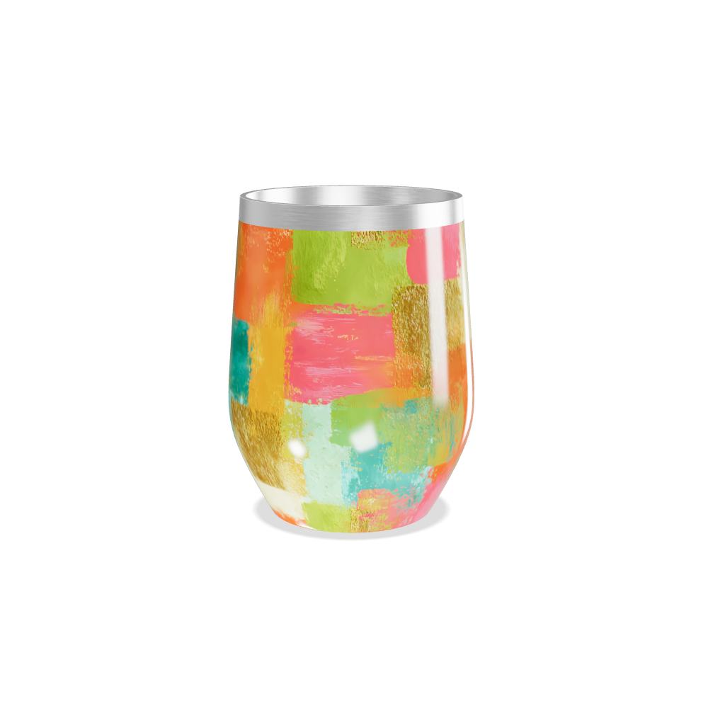 Copo Térmico Slim - Estampa Colorida Abstrata