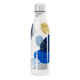 Garrafa Inox - Estampa Abstrata Azul e Dourada