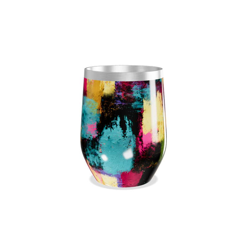 Copo Térmico Slim - Estampa Colorida Aço Inox