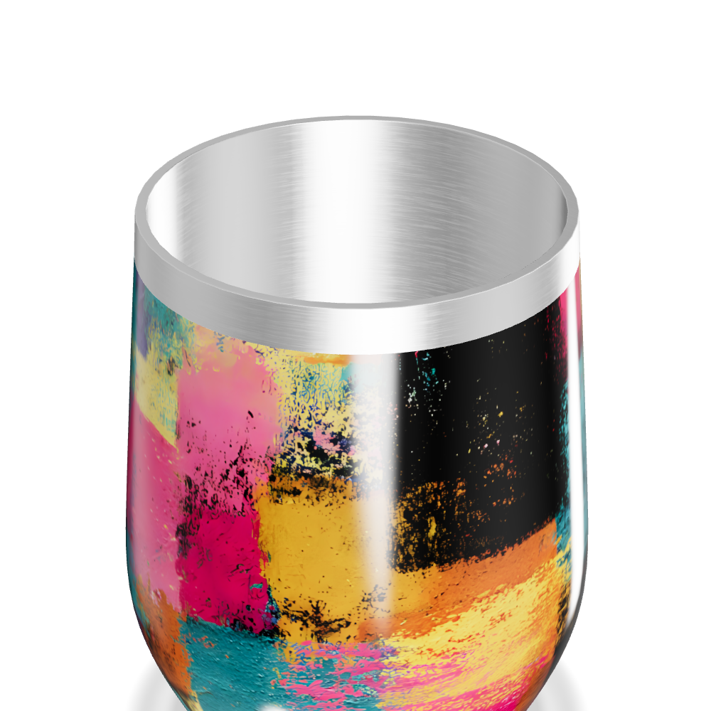 Copo Térmico Slim - Estampa Colorida Aço Inox