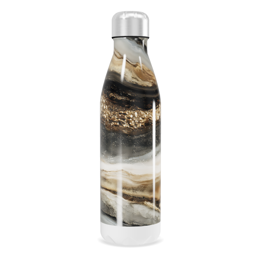 Garrafa Inox - Estampa Mármore Luxo