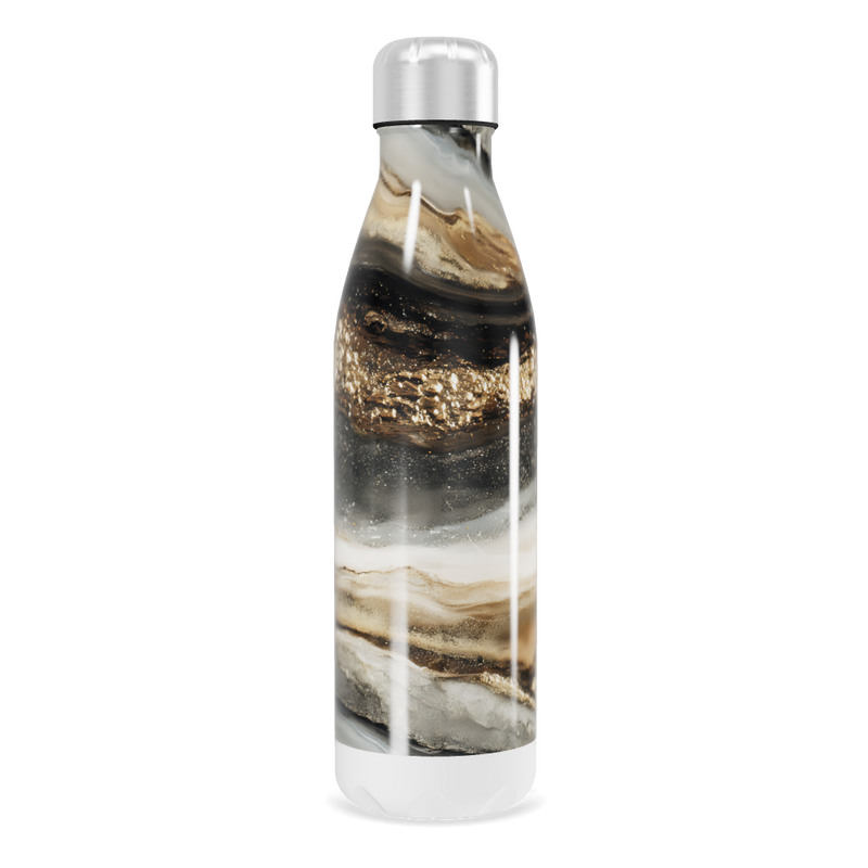 Garrafa Inox - Estampa Mármore Luxo