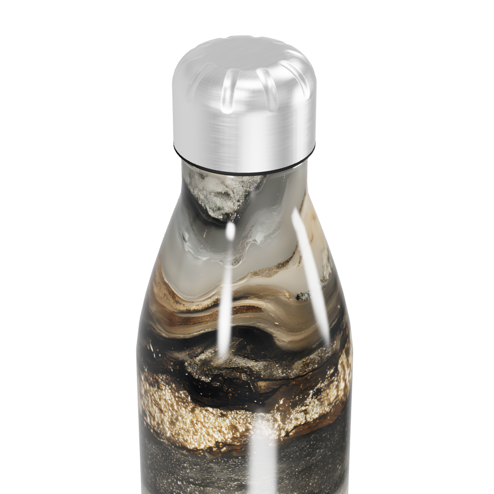 Garrafa Inox - Estampa Mármore Luxo