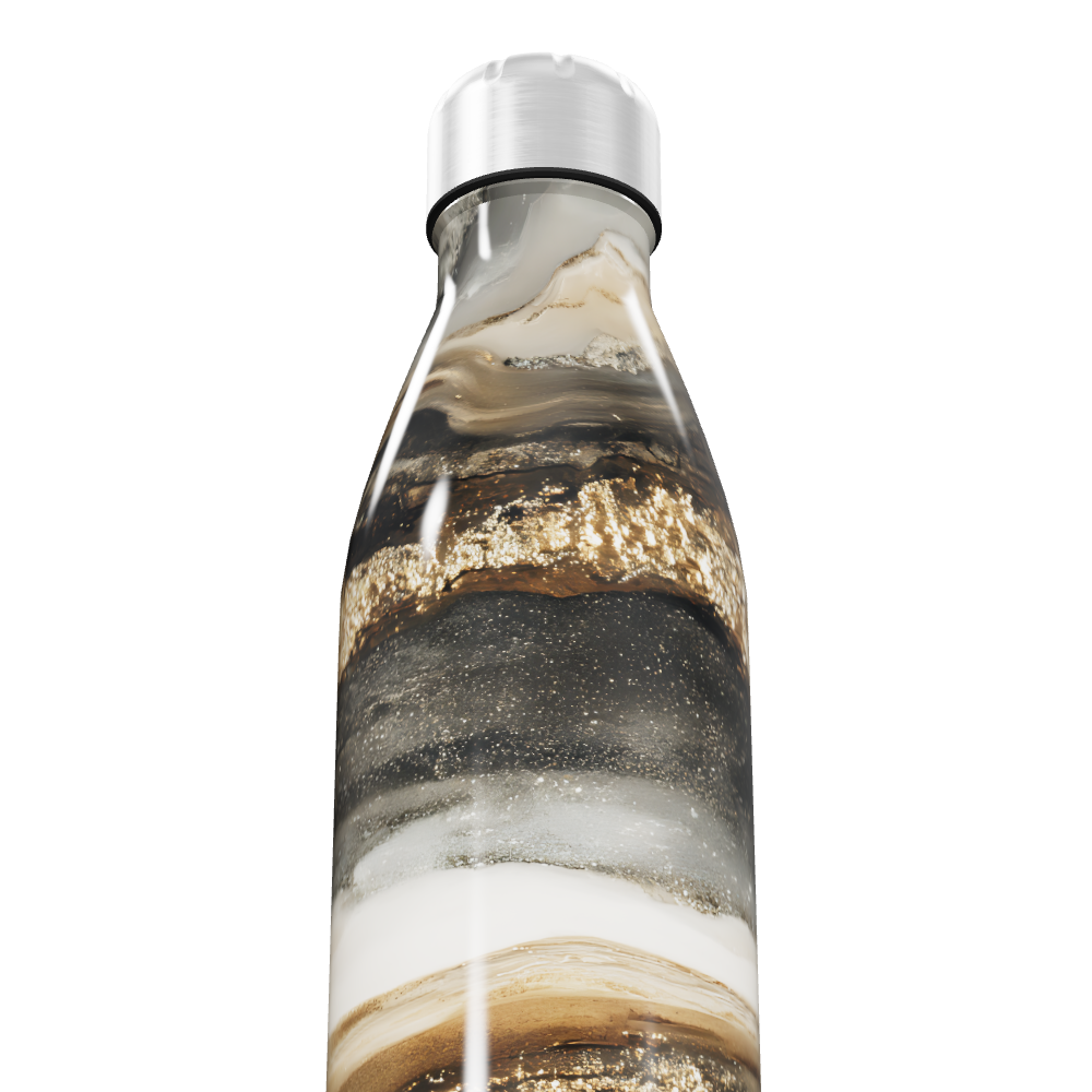 Garrafa Inox - Estampa Mármore Luxo