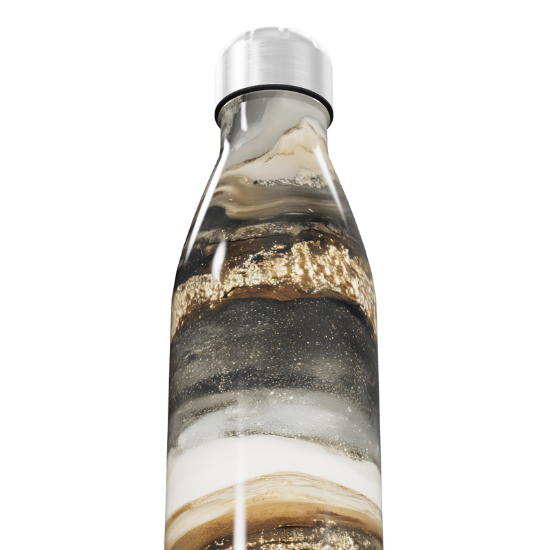 Garrafa Inox - Estampa Mármore Luxo