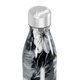 Garrafa Inox - Floral Preto e Branco