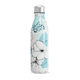 Garrafa Inox - Flores Azul e Branca