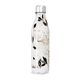 Garrafa Inox - Floral Bege e Preto