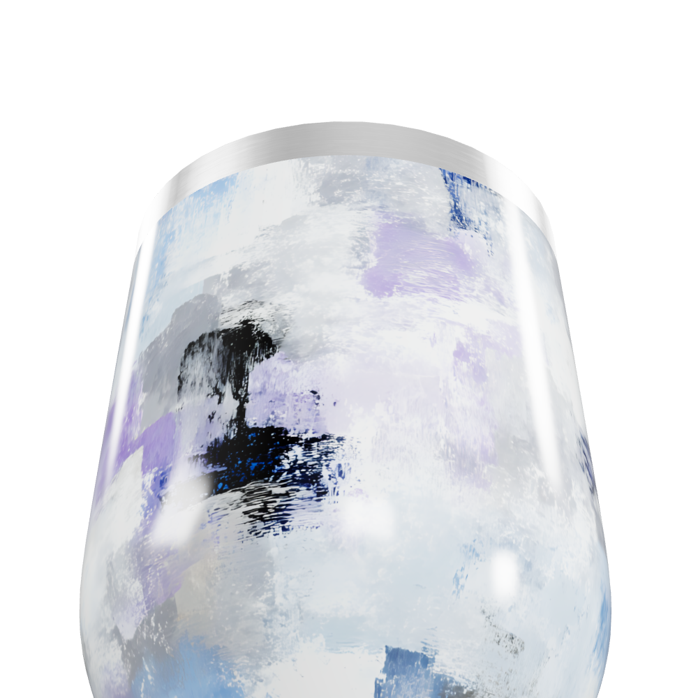 Copo Térmico Slim - Abstrato Multicolorido Inox