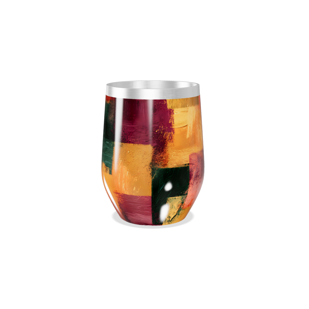 Copo Térmico Slim - Estampa Geométrica Colorida