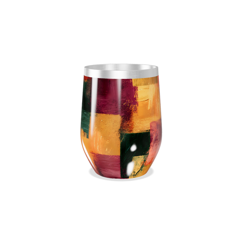 Copo Térmico Slim - Estampa Geométrica Colorida