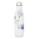 Garrafa Inox Flores Azul Branca