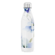 Garrafa Inox Flores Azul Branca