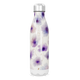 Garrafa Inox - Floral Roxo e Branco