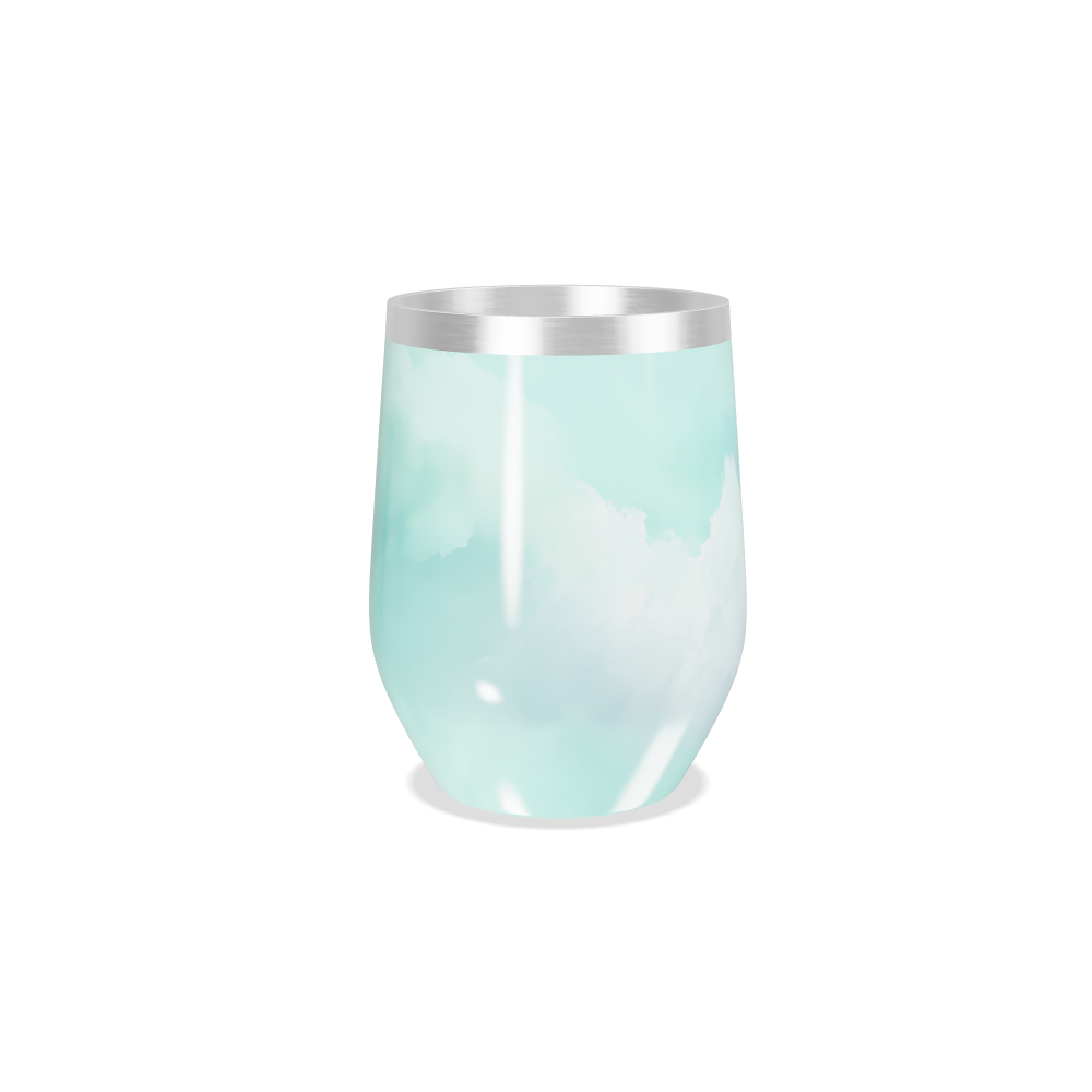 Copo Térmico Slim - Azul degrade aço inox