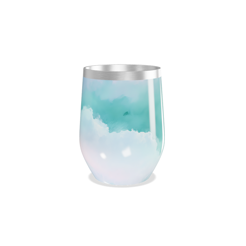 Copo Térmico Slim - Azul degrade aço inox