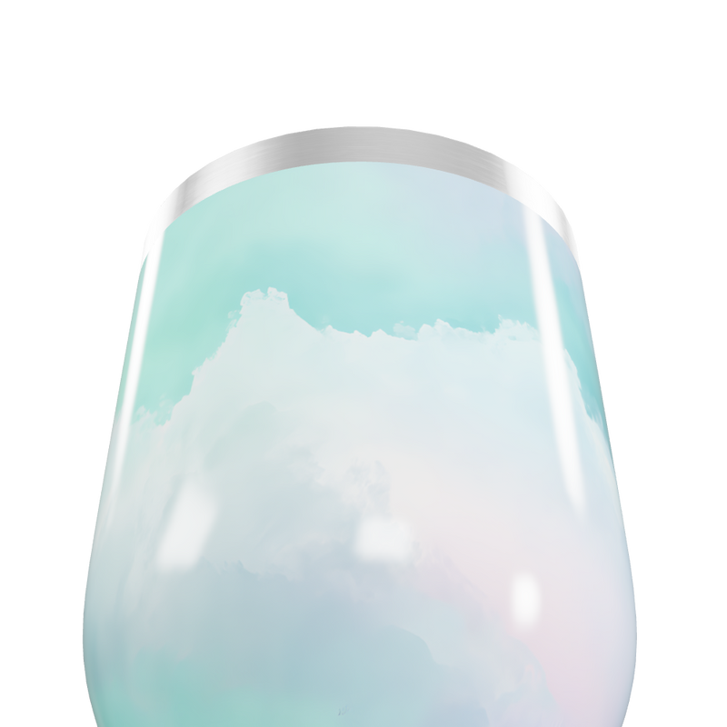 Copo Térmico Slim - Azul degrade aço inox