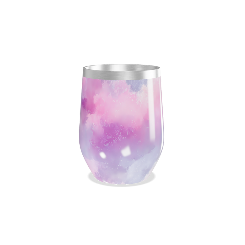 Copo Térmico Slim - Estampa Aquarela Rosa